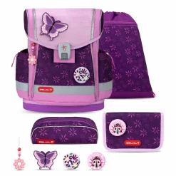 Belmil Classy Plus Schulranzen-Set 5-tlg. - PURPLE SPRING