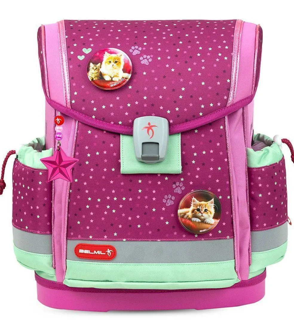 Belmil Classy Plus Schulranzen-Set 5-tlg. - MINT BURGUNDY