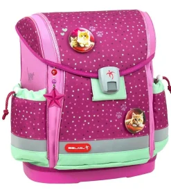 Belmil Classy Plus Schulranzen-Set 5-tlg. - MINT BURGUNDY