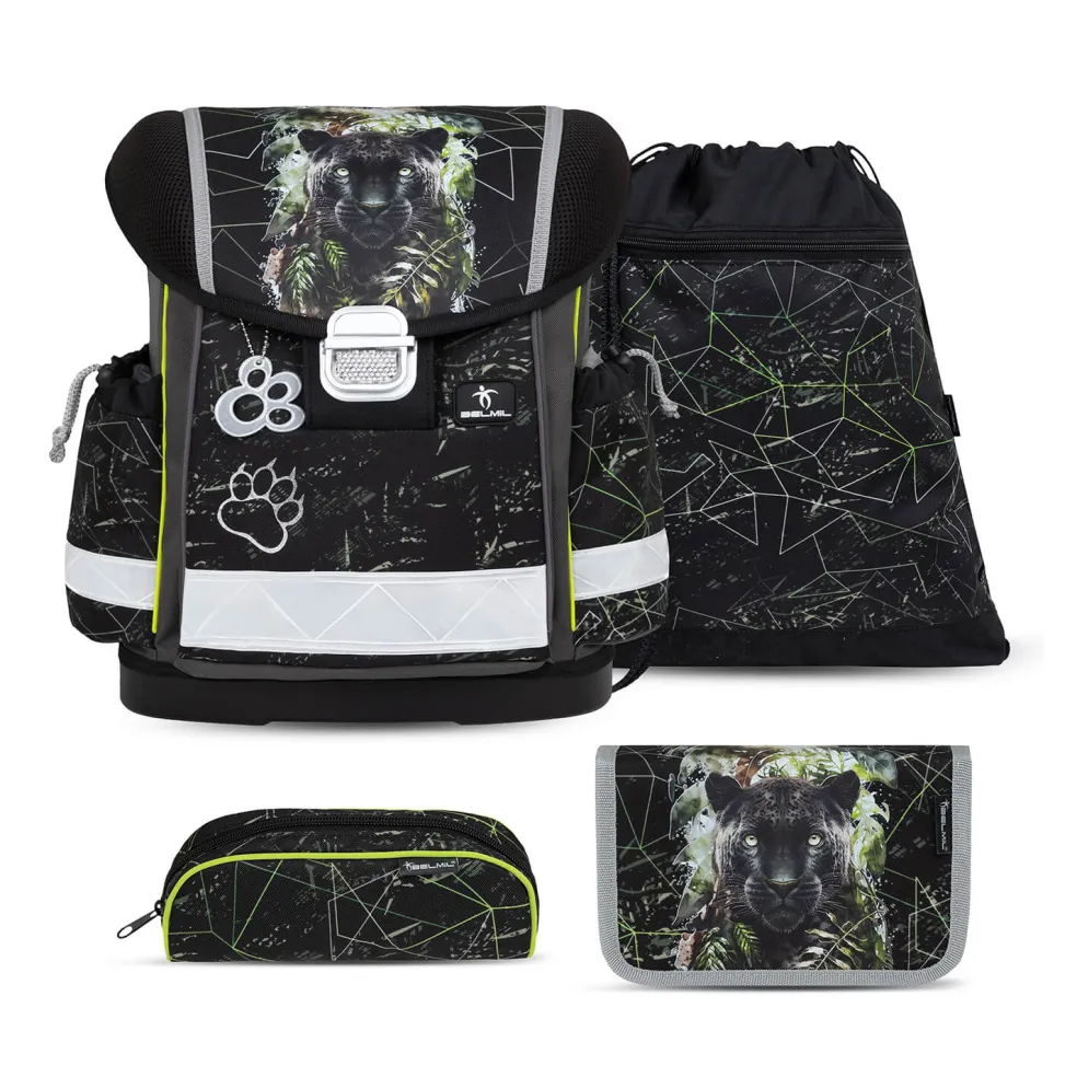 Belmil Classy Schulranzen-Set 4-tlg. - BLACK PANTHER