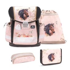 Belmil Classy Schulranzen-Set 4-tlg. - HORSE CHESTNUT