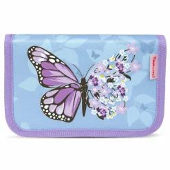 Belmil Classy Schulranzen-Set 4-tlg. - PURPLE BLUE BUTTERFLY