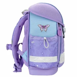 Belmil Classy Schulranzen-Set 4-tlg. - PURPLE BLUE BUTTERFLY