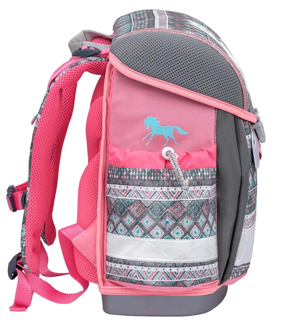 Belmil Classy Schulranzen-Set 4-tlg. - HORSE ARUBA BLUE