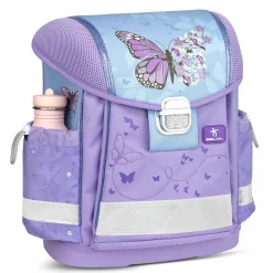 Belmil Classy Schulranzen-Set 4-tlg. - PURPLE BLUE BUTTERFLY