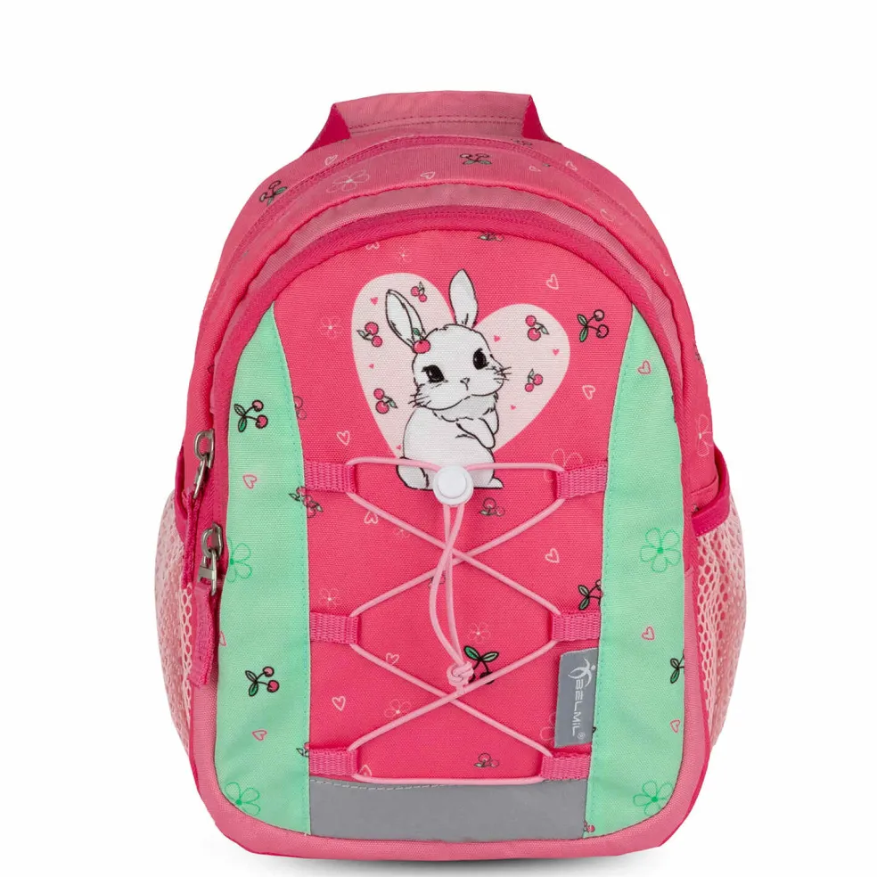 Belmil Mini Kiddy Kindergartenrucksack - SWEET BUNNY CHERRY