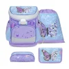 Belmil Mini-Fit Schulranzen-Set 4-tlg. - PURPLE BLUE BUTTERFLY
