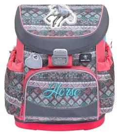 Belmil Mini-Fit Schulranzen-Set 4-tlg. - HORSE ARUBA BLUE