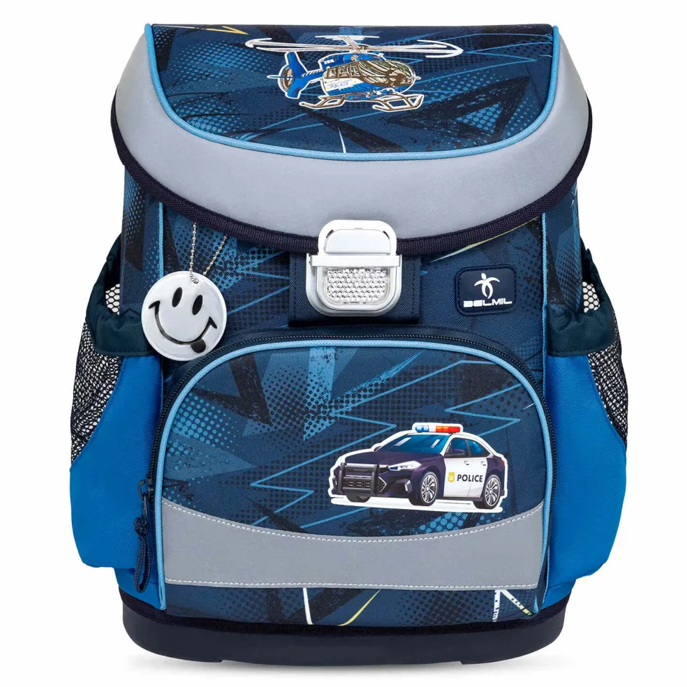 Belmil Mini-Fit Schulranzen-Set 4-tlg. - POLICE