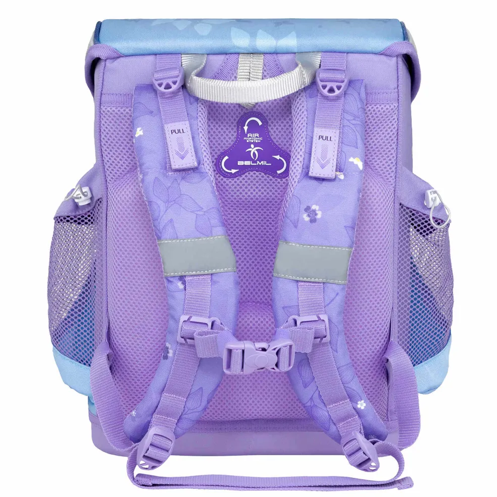 Belmil Mini-Fit Schulranzen-Set 4-tlg. - PURPLE BLUE BUTTERFLY