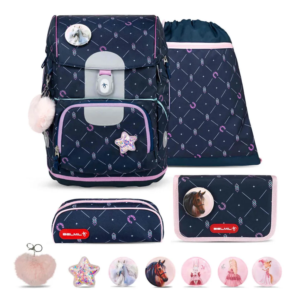 Belmil Motion Schulranzen-Set 5-tlg. - MIDNIGHT GALLOP
