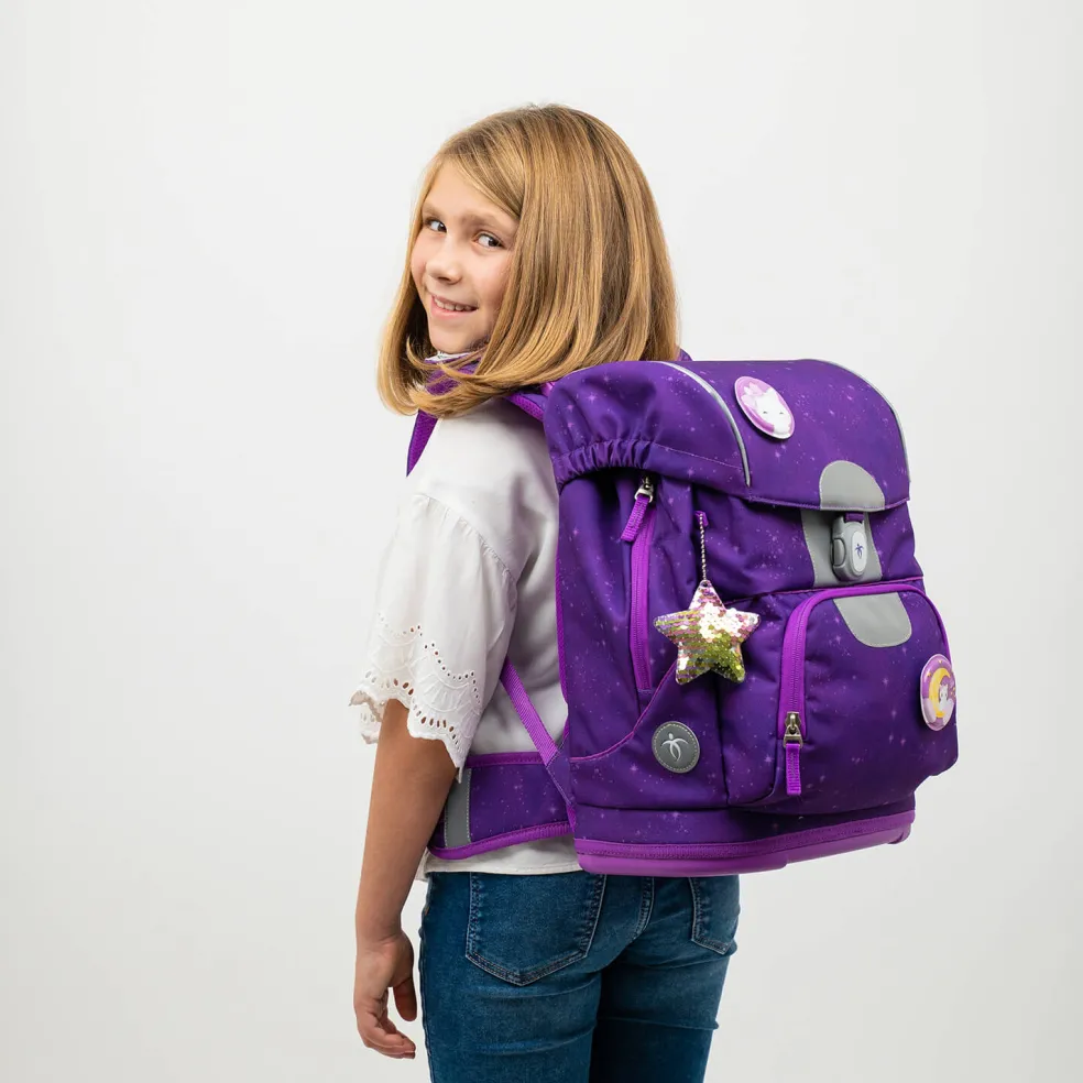Belmil Motion Schulranzen-Set 5-tlg. - PURPLE SKY
