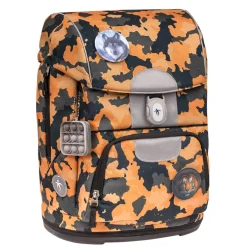 Belmil Motion Schulranzen-Set 5-tlg. - ORANGE CAMOUFLAGE