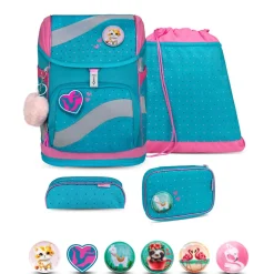 Belmil Smarty Schulranzen-Set 5-tlg. - HEARTS AND DOTS