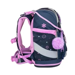 Belmil Smarty Schulranzen-Set 5-tlg. - FLOWERS BLUE