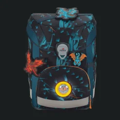 DerDieDas ErgoFlex Easy Exklusiv LED - DRAGON MOON - Schulranzen-Set 5-teilig