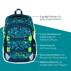 NEOXX ACTIVE PRO Schulrucksack Petrol extreme