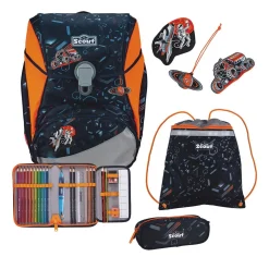 Scout Alpha DIN - SPACE DATA - Schulranzen-Set 4-teilig