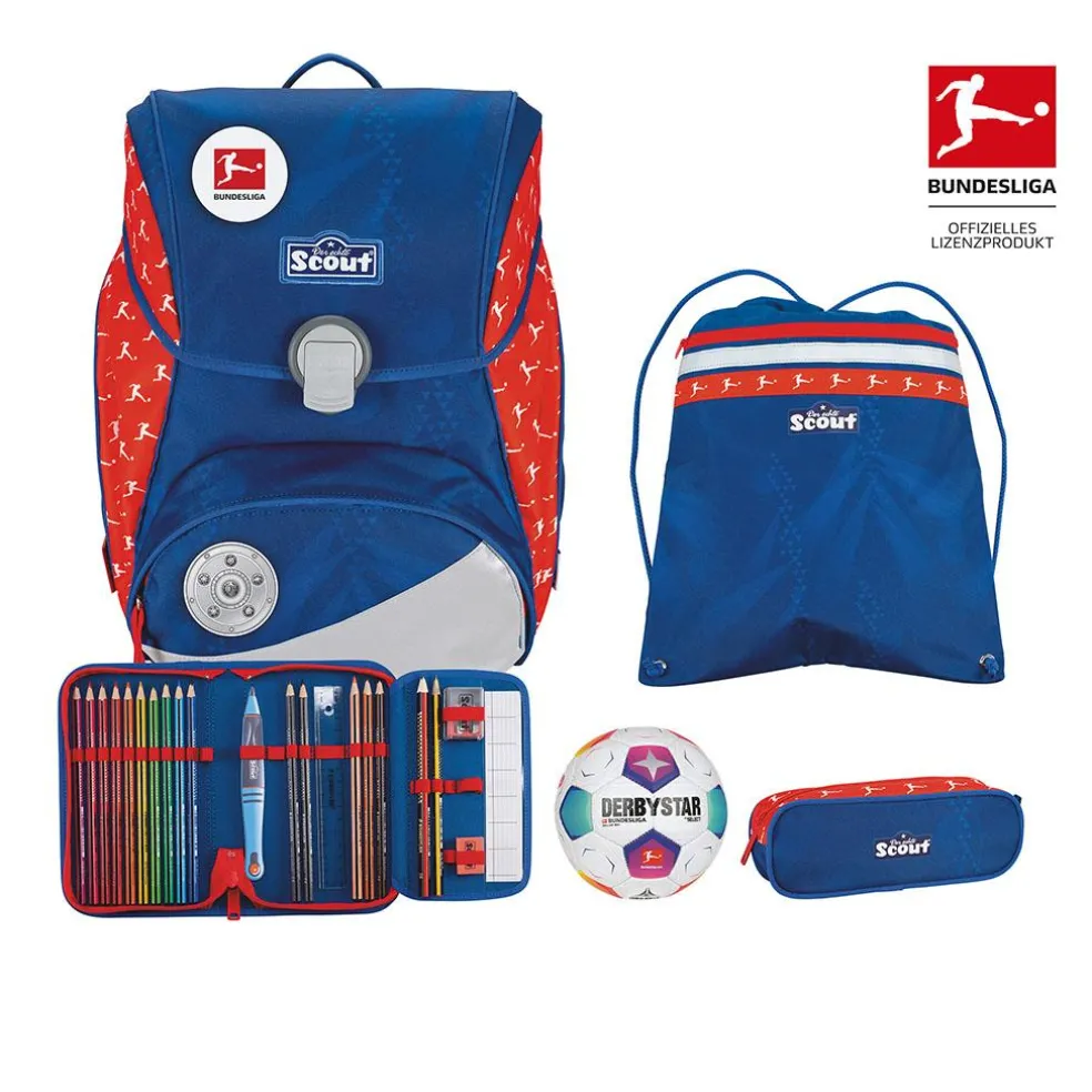 Scout Alpha Exklusiv - BUNDESLIGA - Schulranzen-Set 4-teilig