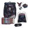 Scout Alpha Exklusiv LED - GRAVITY - Schulranzen-Set 4-teilig