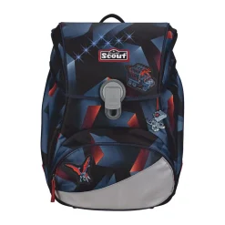 Scout Alpha Exklusiv LED - GRAVITY - Schulranzen-Set 4-teilig