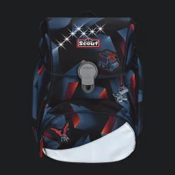 Scout Alpha Exklusiv LED - GRAVITY - Schulranzen-Set 4-teilig