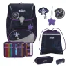 Scout Alpha Exklusiv Safety Light - SPOOKY STARLIGHT - Schulranzen-Set 5-teilig