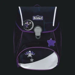 Scout Alpha Exklusiv Safety Light - SPOOKY STARLIGHT - Schulranzen-Set 5-teilig