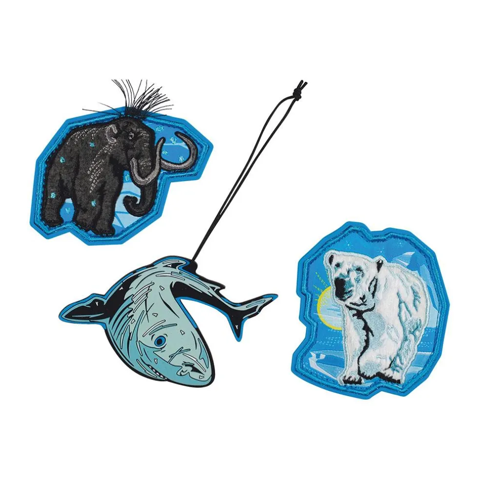 Scout Alpha Exklusiv Safety Light - POLAR BLUE - Schulranzen-Set 5-teilig