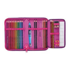 Scout Alpha Exklusiv Superflash - LOVELY - Schulranzen-Set 4-teilig