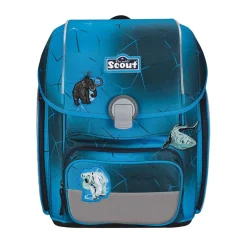 Scout Genius Exklusiv Safety Light - POLAR BLUE - Schulranzen-Set 5-teilig