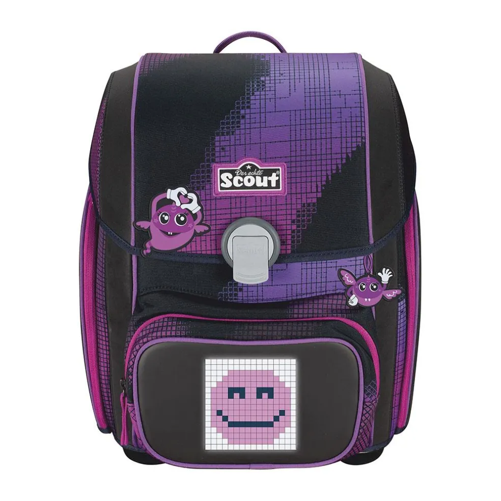 Scout Genius Set Movie Star - PINK PIXEL - Schulranzen-Set 5-teilig