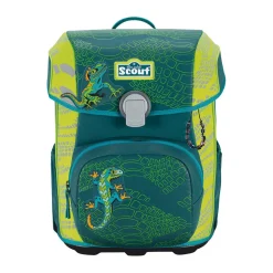 Scout Neo Exklusiv Superflash Extreme - LIZARD - Schulranzen-Set 4-teilig