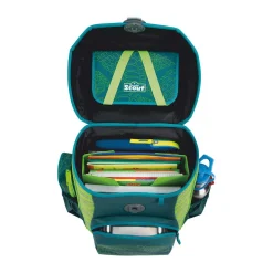 Scout Neo Exklusiv Superflash Extreme - LIZARD - Schulranzen-Set 4-teilig