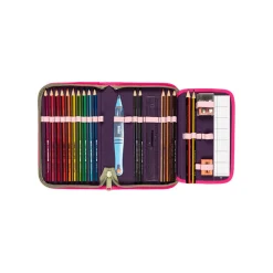 Scout Schulranzen Genius - PINK CHERRY - Set 4-tlg.