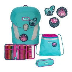 Scout Schulranzen Sunny II - DREAMWORLD - Set 4-tlg.