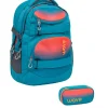 Wave Rucksack Set 2-tlg. Infinity - OMBRE NEON ORANGE AND BLUEBIRD
